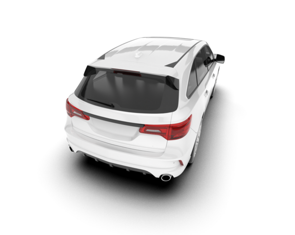 gerçekçi SUV aracı arka planda izole edildi