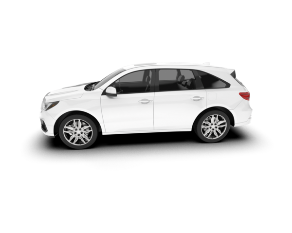 Beyaz arkaplandaki araba izole edildi