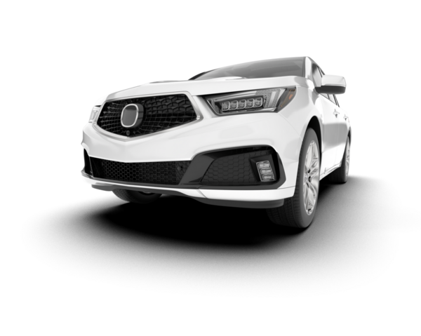 Araba premium sedan araba beyaz arka planda izole. 3d oluşturma