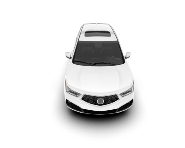 araba beyaz arkaplanda izole edildi