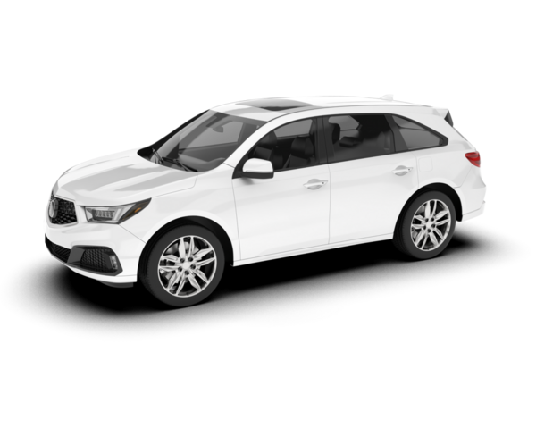 Beyaz arka planda izole edilmiş beyaz araba