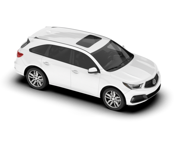 gerçekçi beyaz modern araba