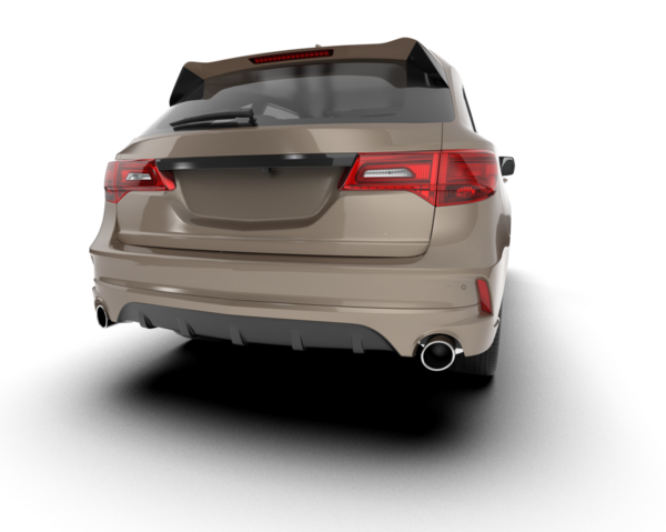 Beyaz arka planda modern bir araba. Arabadaki araba.