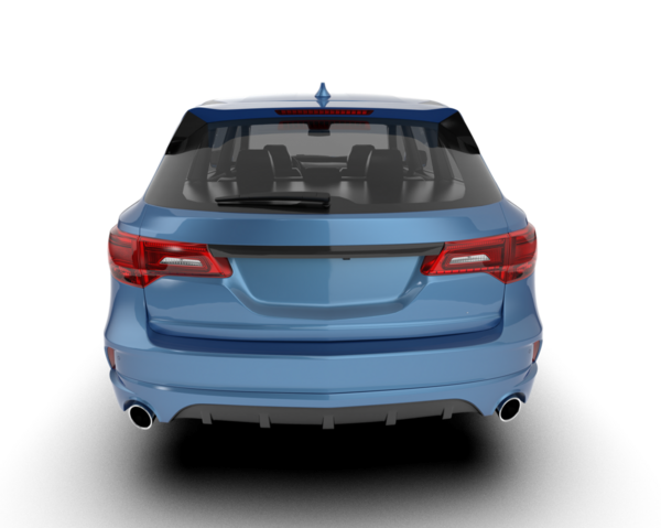 Stüdyo ortamında markasız bir SUV 'un 3 boyutlu çizimi