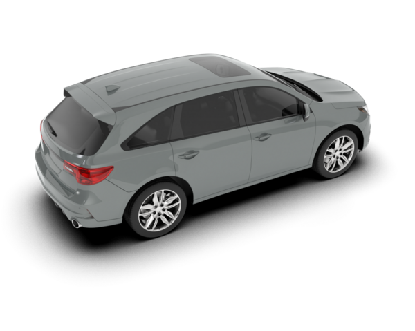 Beyaz arka planda modern lüks bir araba. 3d oluşturma