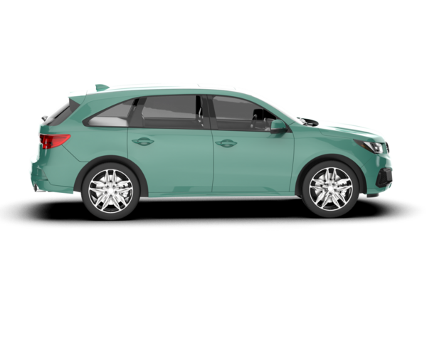 Gerçekçi bir araba. 3d oluşturma