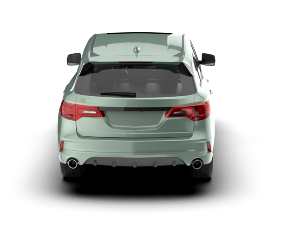 Beyaz arka planda modern bir araba. 3d oluşturma