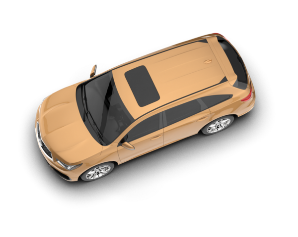 modern araba beyaz arka planda izole edildi. 3 boyutlu görüntüleme