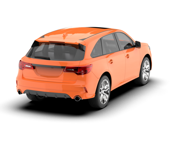 modern otomobil kırpma yolu ile izole edildi