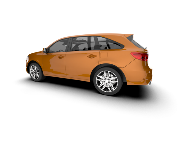 beyaz arka planda modern araba