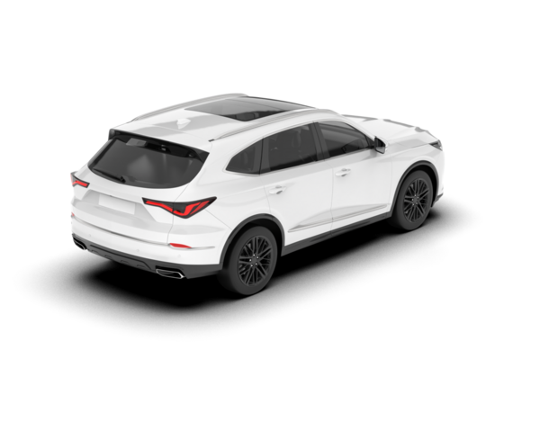 modern beyaz araba beyaz arka plan üzerinde izole.