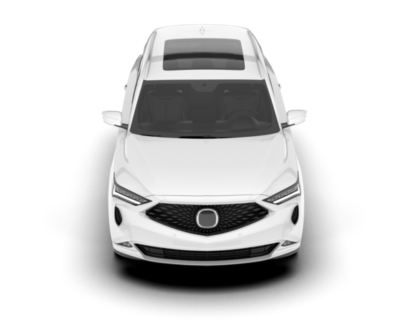 Gerçekçi araba manzarası. 3d illüstrasyon