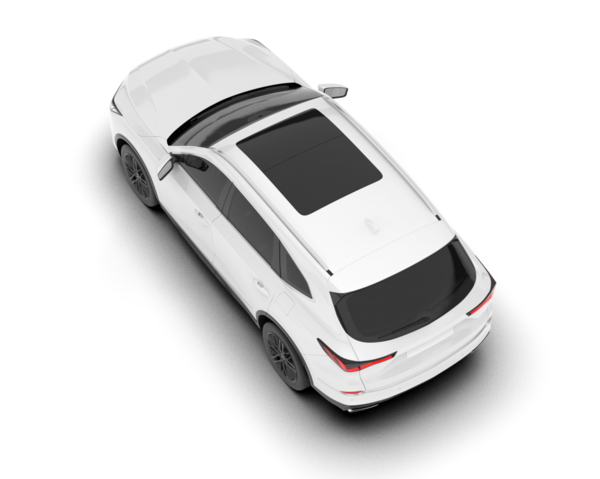 modern araba beyaz arka planda izole edildi. 3 boyutlu görüntüleme -