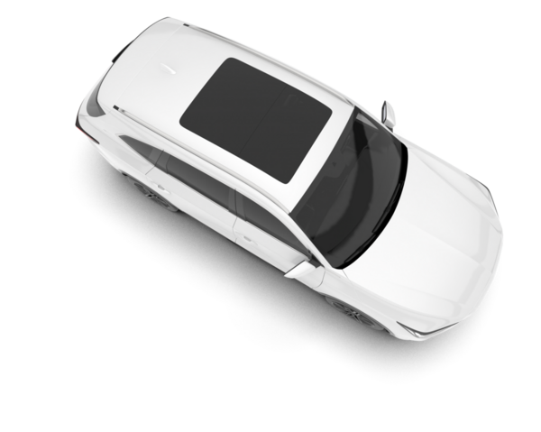 Modern lüks araba beyaz üzerinde. 3 boyutlu görüntüleme. Siyah arkaplanda izole.