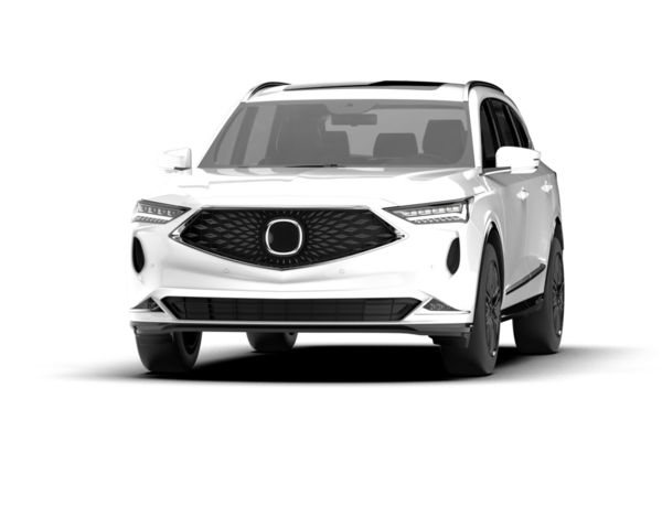 Modern araba beyaz arka planda izole edilmiş. 3d illüstrasyon