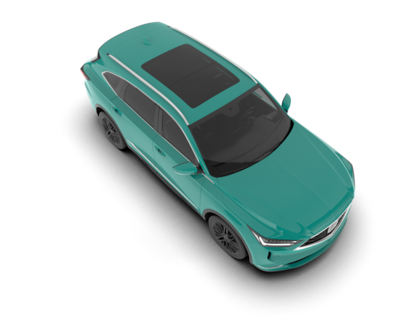 Modern spor araba beyaz arka planda izole edildi. 3 boyutlu görüntüleme