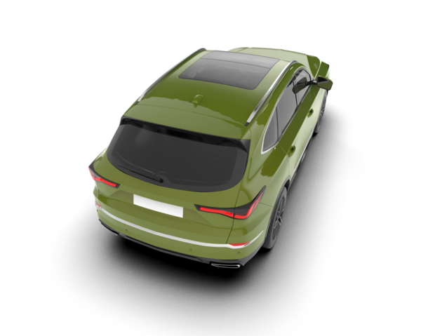 beyaz arka planda modern araba 3 boyutlu görüntüleme