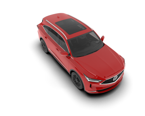 Araba beyaz arka planda izole edilmiş. 3d illüstrasyon.