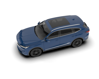 Modern araba beyaz arka planda izole edilmiş. 3 boyutlu - 3 boyutlu.