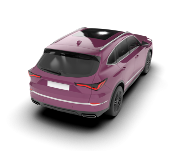 Beyaz arkaplandaki araba