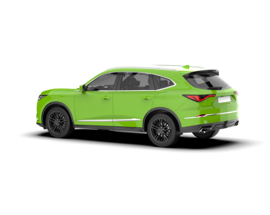 yeşil lüks modern araba