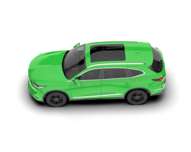 araba beyaz arkaplanda izole edildi