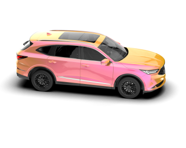 Pembe cip beyaz arkaplanda izole edildi