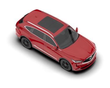 Beyaz arkaplanda kırmızı araba