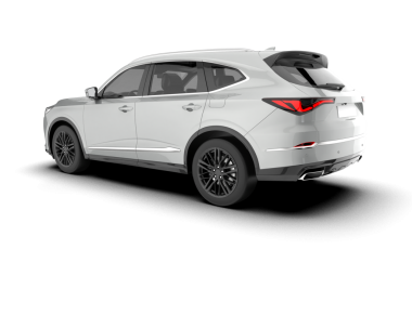 Uzun pozlu modern bir araba. 3d oluşturma.