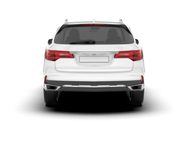 Beyaz arka planda modern bir araba. 3d oluşturma