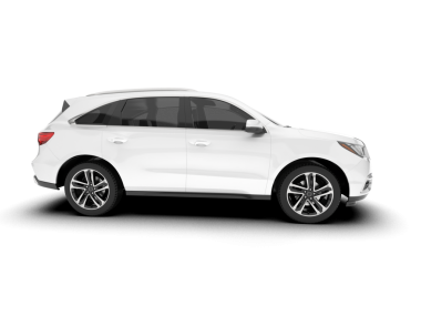 Modern araba beyaz arka planda izole edilmiş ve bir yolu var. 3d oluşturma