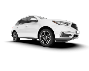 modern araba beyaz arkaplanda izole edildi