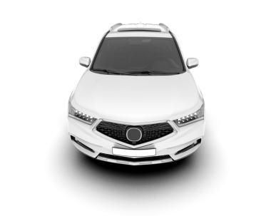 modern araba kırpma yolu ile beyaz arkaplanda izole