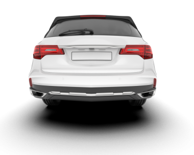 modern araba arka görünümü