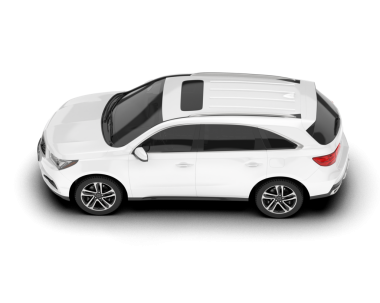 Beyaz arka planda beyaz modern araba