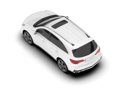 beyaz lüks modern araba beyaz arka planda izole edilmiş - 3 boyutlu görüntüleme