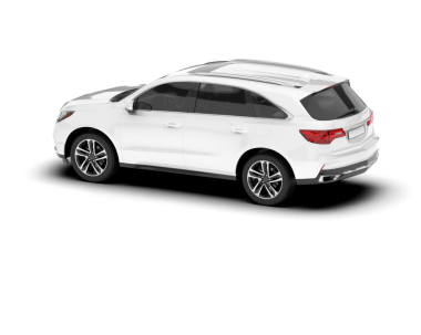 İzole edilmiş beyaz arka planda bir araba. 3d oluşturma