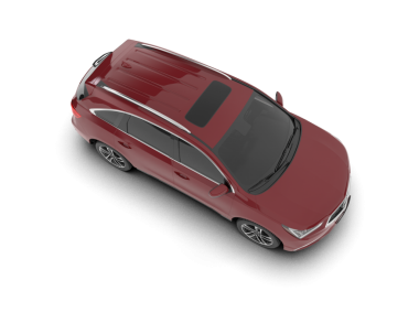 modern kırmızı araba. 3d oluşturma.