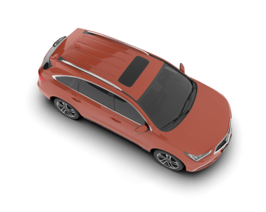 Gri arkaplanda izole edilmiş kırmızı bir arabanın 3 boyutlu görüntüsü.