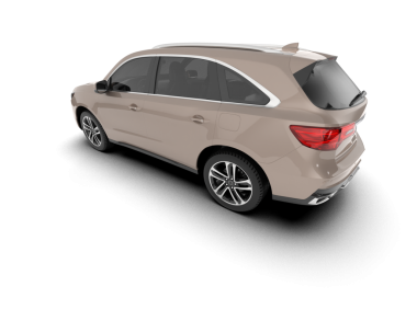 Beyaz arka planda gerçekçi bir araba. yüksek kaliteli resimleme