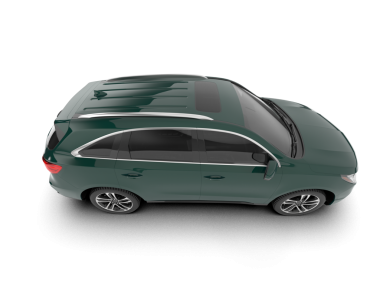 Beyaz arka planda modern bir araba. 3d oluşturma