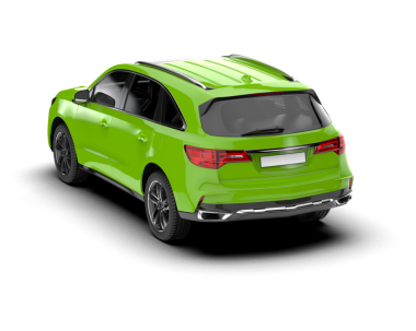 modern yeşil şehir cipi beyaz arka planda izole edildi. 3 boyutlu görüntüleme