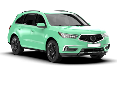 Beyaz arka planda modern kompakt araba. 3d illüstrasyon