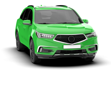 beyaz arka planda modern SUV arabası