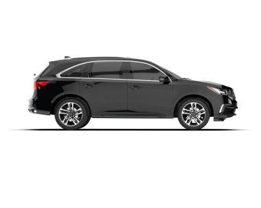 Siyah arka planda bir araba. vektör illüstrasyonu