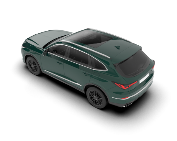 modern araba beyaz arka planda izole edilmiş 3 boyutlu görüntüleme