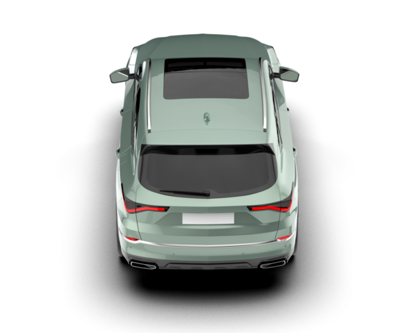 beyaz arkaplanda izole edilmiş araba 3 boyutlu görüntüleme