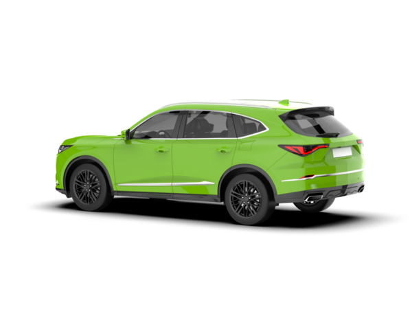 yeşil lüks modern araba