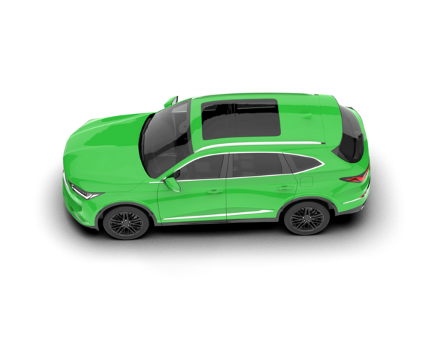 araba beyaz arkaplanda izole edildi