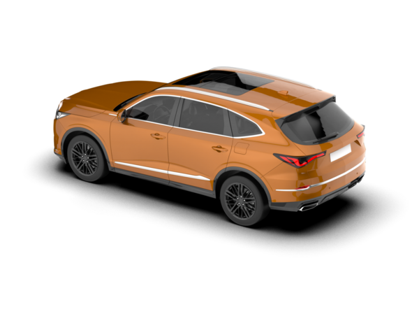 Beyaz arka planda modern bir araba. 3 Boyutlu Hazırlama